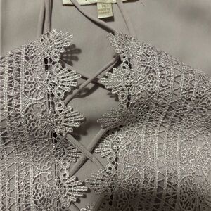Elegant Lace Detail Blouse